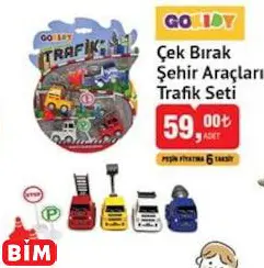 GOKİDY ÇEK BIRAK ŞEHİR ARAÇLARI TRAFİK SETİ OYUNCAK